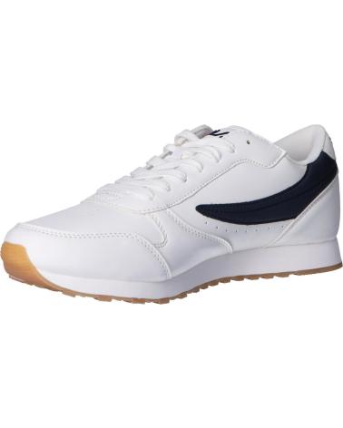 Zapatos de Hombre FILA ZAPATILLAS ORBIT LOW BLANCO AZUL MARINO 1010263-98F SNEAKER BLANCO