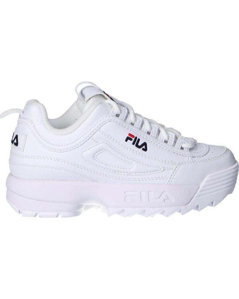 Sportif pour Femme et Fille et Garçon FILA 1010567 1FG DISRUPTOR KD WHITE