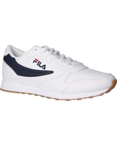 Zapatos de Hombre FILA ZAPATILLAS ORBIT LOW BLANCO AZUL MARINO 1010263-98F SNEAKER BLANCO