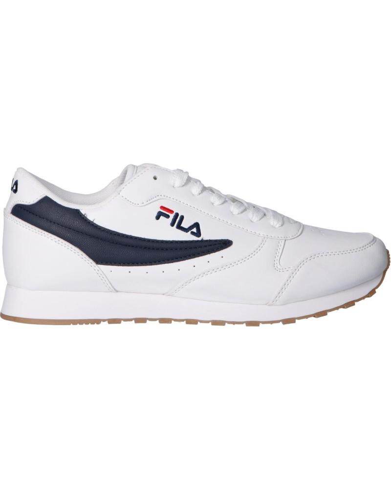 Zapatos de Hombre FILA ZAPATILLAS ORBIT LOW BLANCO AZUL MARINO 1010263-98F SNEAKER BLANCO