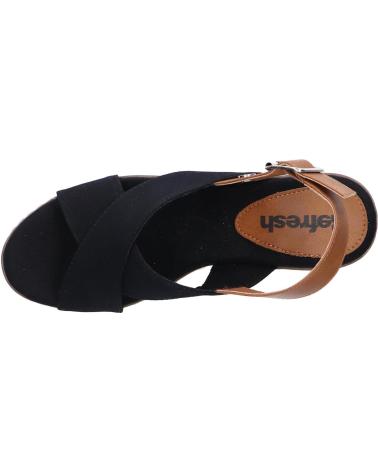 Sandalen für Damen REFRESH 170835 TEXTIL COMBINADO NEGRO