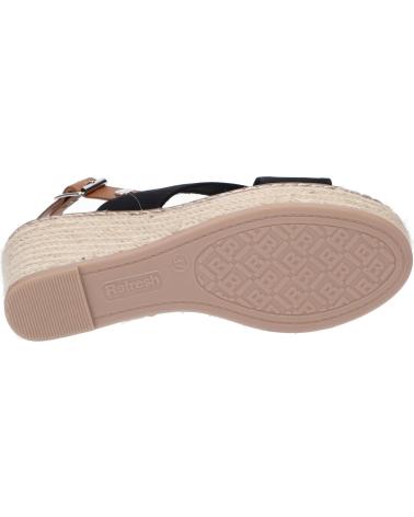Sandalen für Damen REFRESH 170835 TEXTIL COMBINADO NEGRO