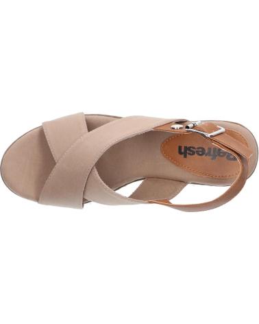 Woman Sandals REFRESH 170835 TEXTIL COMBINADO TAUPE