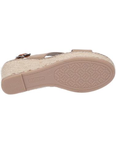 Woman Sandals REFRESH 170835 TEXTIL COMBINADO TAUPE