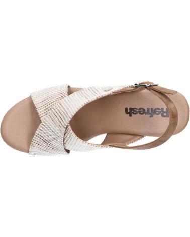 Woman Sandals REFRESH 170692 TEXTIL TAUPE