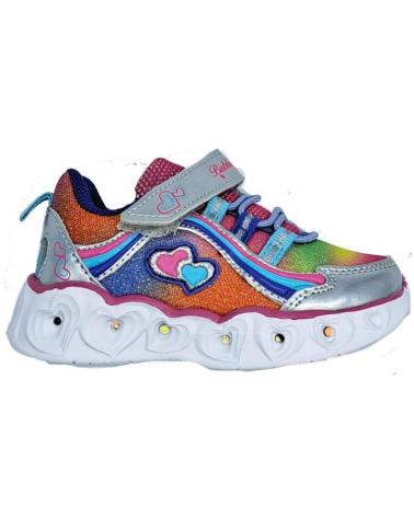 Deportivas de Niña y Niño BUBBLE BOBBLE DEPORTIVO LUCES PLATA