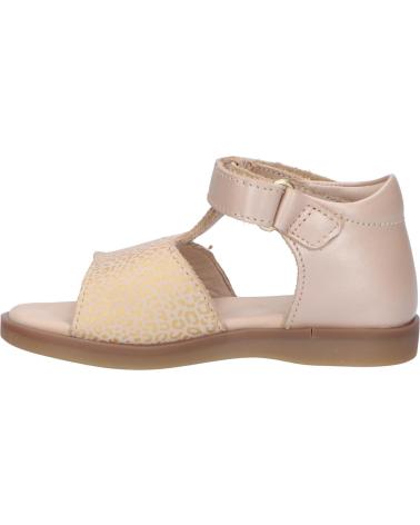 Sandálias de Menina KICKERS 784440-10 GIUSTICIA 111 BEIGE OR LEOPARD