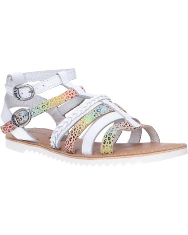 Sandalen für Damen und Mädchen KICKERS 784711-30 SHASTYL 33 BLANC MULTICOLOR LEOPARD
