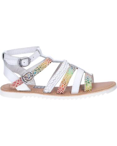 Sandalen für Damen und Mädchen KICKERS 784711-30 SHASTYL 33 BLANC MULTICOLOR LEOPARD
