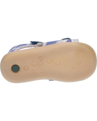 Sandalen für Mädchen und Junge KICKERS 785402-10 BOPING-2 51 BLEU CAMOUFLAGE