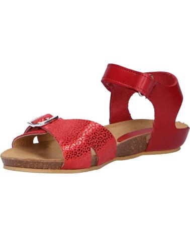 Woman and girl Sandals KICKERS 784640-30 BOBBUN 4 ROUGE