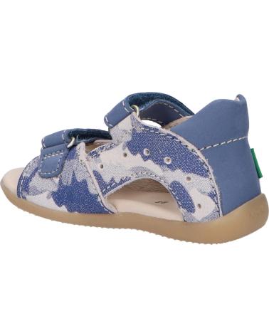 Sandalen für Mädchen und Junge KICKERS 785402-10 BOPING-2 51 BLEU CAMOUFLAGE
