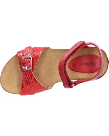 Woman and girl Sandals KICKERS 784640-30 BOBBUN 4 ROUGE