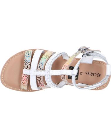 Sandalen für Damen und Mädchen KICKERS 784711-30 SHASTYL 33 BLANC MULTICOLOR LEOPARD