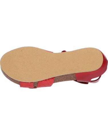 Woman and girl Sandals KICKERS 784640-30 BOBBUN 4 ROUGE