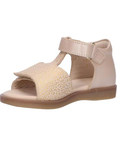 Sandálias de Menina KICKERS 784440-10 GIUSTICIA 111 BEIGE OR LEOPARD