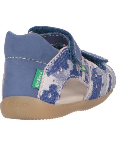 Sandalen für Mädchen und Junge KICKERS 785402-10 BOPING-2 51 BLEU CAMOUFLAGE