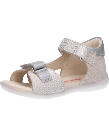 Sandalen für Mädchen und Junge KICKERS 696354-10 BINSIA-2 32 BLANC LEOPARD