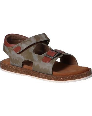 Sandali per Bambino KICKERS 694911-30 FUNKYO 203 KAKI CAMOUFLAGE