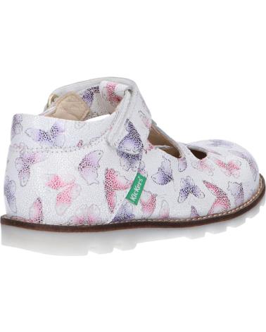 Scarpe per Bambina KICKERS 608478-10 NONOCCHI 33 BLANC PAPILLON