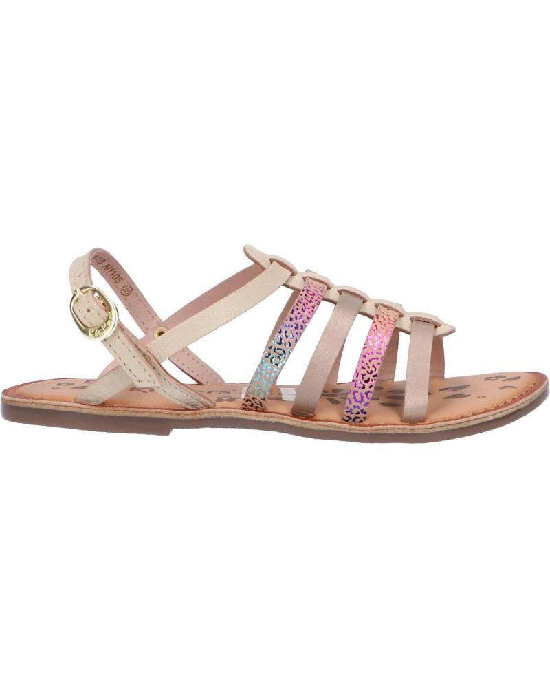 Sandálias de Mulher e Menina KICKERS 695573-30 DIXON 113 BEIGE MULTICOLOR LEOPARD