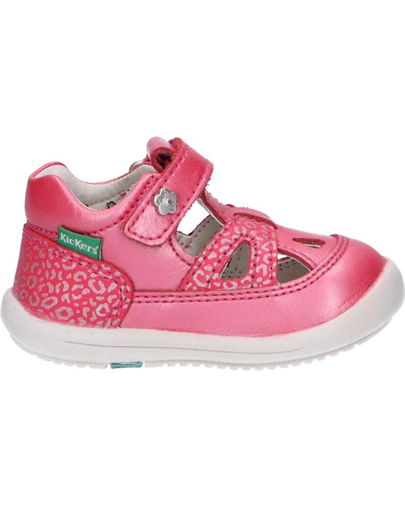 Scarpe per Bambina KICKERS 692381-10 KIKI 132 ROSE FONCE LEOPARD