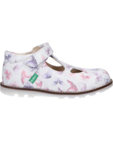 Scarpe per Bambina KICKERS 608478-10 NONOCCHI 33 BLANC PAPILLON