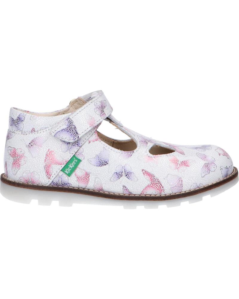 Scarpe per Bambina KICKERS 608478-10 NONOCCHI 33 BLANC PAPILLON