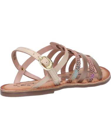 Sandálias de Mulher e Menina KICKERS 695573-30 DIXON 113 BEIGE MULTICOLOR LEOPARD