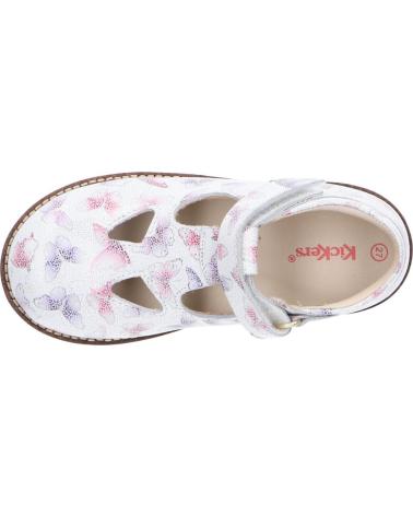 Scarpe per Bambina KICKERS 608478-10 NONOCCHI 33 BLANC PAPILLON