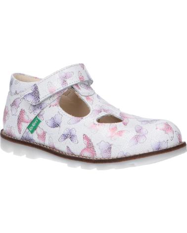 Scarpe per Bambina KICKERS 608478-10 NONOCCHI 33 BLANC PAPILLON