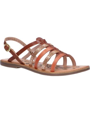 Sandálias de Mulher e Menina KICKERS 695573-30 DIXON 93 MARRON CAMEL LEOPARD