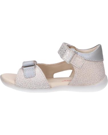 Sandalen für Mädchen und Junge KICKERS 696354-10 BINSIA-2 32 BLANC LEOPARD
