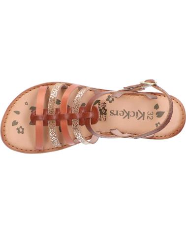 Sandálias de Mulher e Menina KICKERS 695573-30 DIXON 93 MARRON CAMEL LEOPARD
