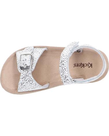 Sandalen für Damen und Mädchen KICKERS 784532-30 ODYSSA 32 BLANC LEOPARD