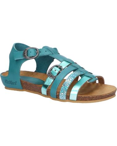 Sandales pour Femme et Fille KICKERS 784650-30 BOBBAN 223 TURQUOISE METALLISE