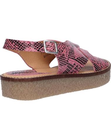 Woman Sandals KICKERS 775860-50 VICTORYNE 133 ROSE NOIR PYTHON