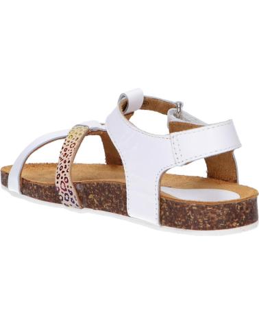 Sandalen für Mädchen KICKERS 784661-30 BODERY 33 BLANC MULTICOLOR LEOPARD