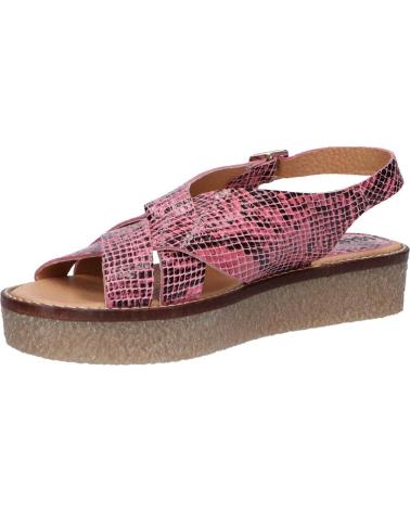 Woman Sandals KICKERS 775860-50 VICTORYNE 133 ROSE NOIR PYTHON