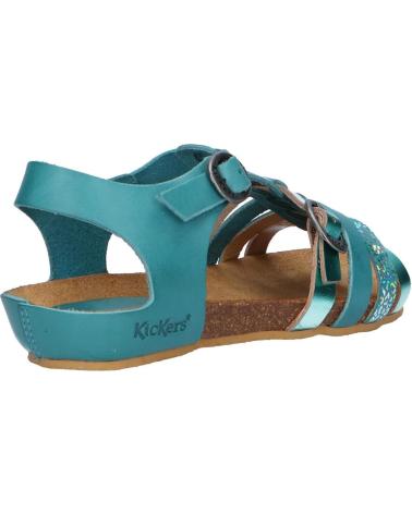 Sandales pour Femme et Fille KICKERS 784650-30 BOBBAN 223 TURQUOISE METALLISE