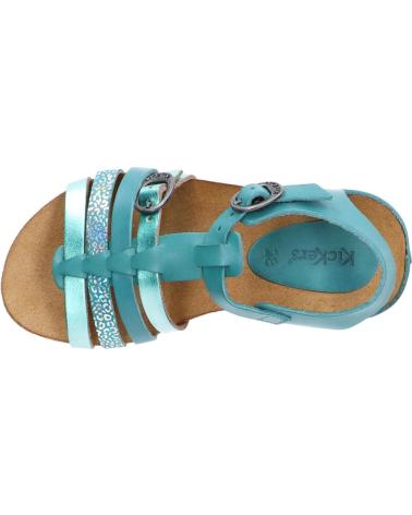 Sandales pour Femme et Fille KICKERS 784650-30 BOBBAN 223 TURQUOISE METALLISE