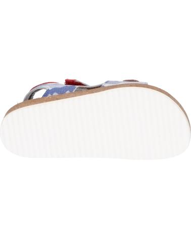 Sandalias de Niño KICKERS 694914-30 FUNKYO 51 BLEU CAMOUFLAGE ROUGE