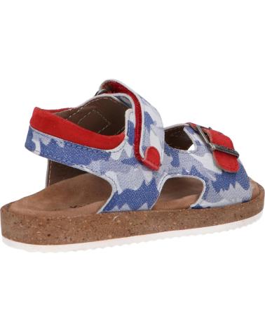 Sandalias de Niño KICKERS 694914-30 FUNKYO 51 BLEU CAMOUFLAGE ROUGE