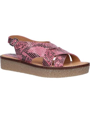 Woman Sandals KICKERS 775860-50 VICTORYNE 133 ROSE NOIR PYTHON