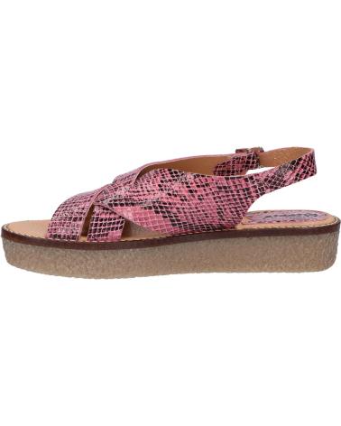 Woman Sandals KICKERS 775860-50 VICTORYNE 133 ROSE NOIR PYTHON