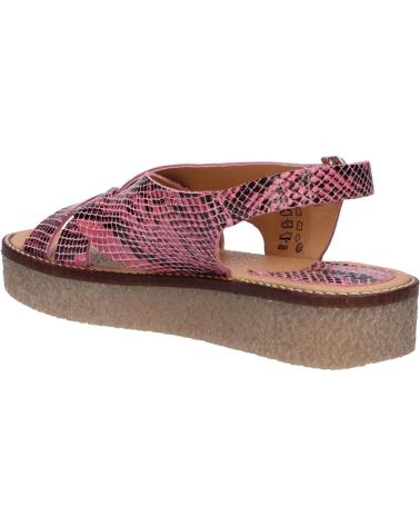 Woman Sandals KICKERS 775860-50 VICTORYNE 133 ROSE NOIR PYTHON