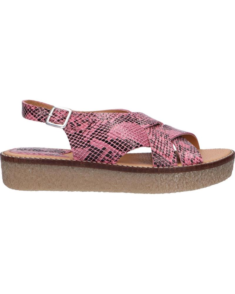 Woman Sandals KICKERS 775860-50 VICTORYNE 133 ROSE NOIR PYTHON