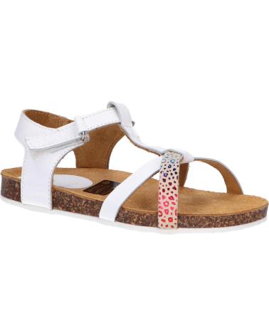 Sandalen für Mädchen KICKERS 784661-30 BODERY 33 BLANC MULTICOLOR LEOPARD