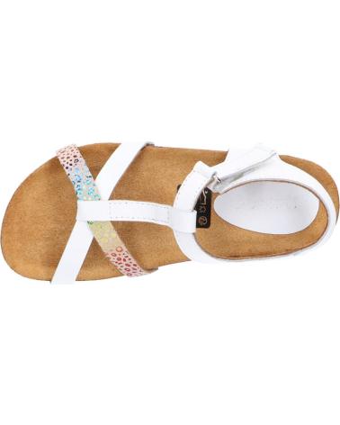 Sandalen für Mädchen KICKERS 784661-30 BODERY 33 BLANC MULTICOLOR LEOPARD