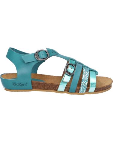 Sandálias de Mulher e Menina KICKERS 784650-30 BOBBAN 223 TURQUOISE METALLISE
